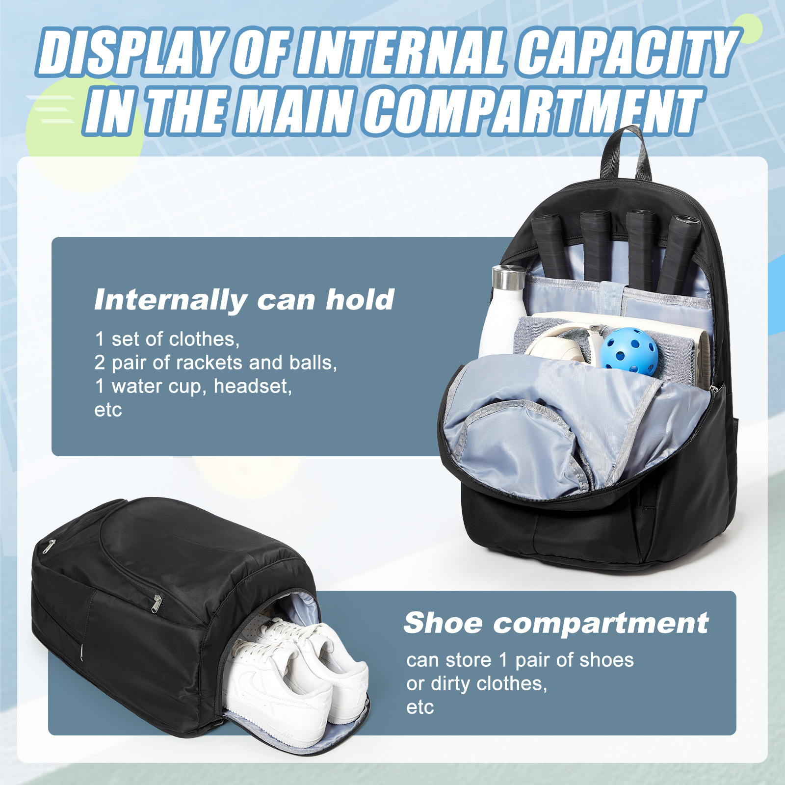 Tennis Bag Tennis Backpack 2 R - Men'S Shoes 评论和价格