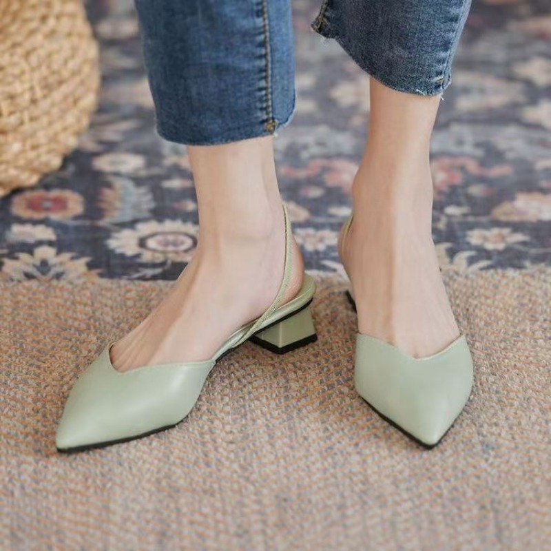 2026 Green Low Heel Strap High - Sandals 评论和价格