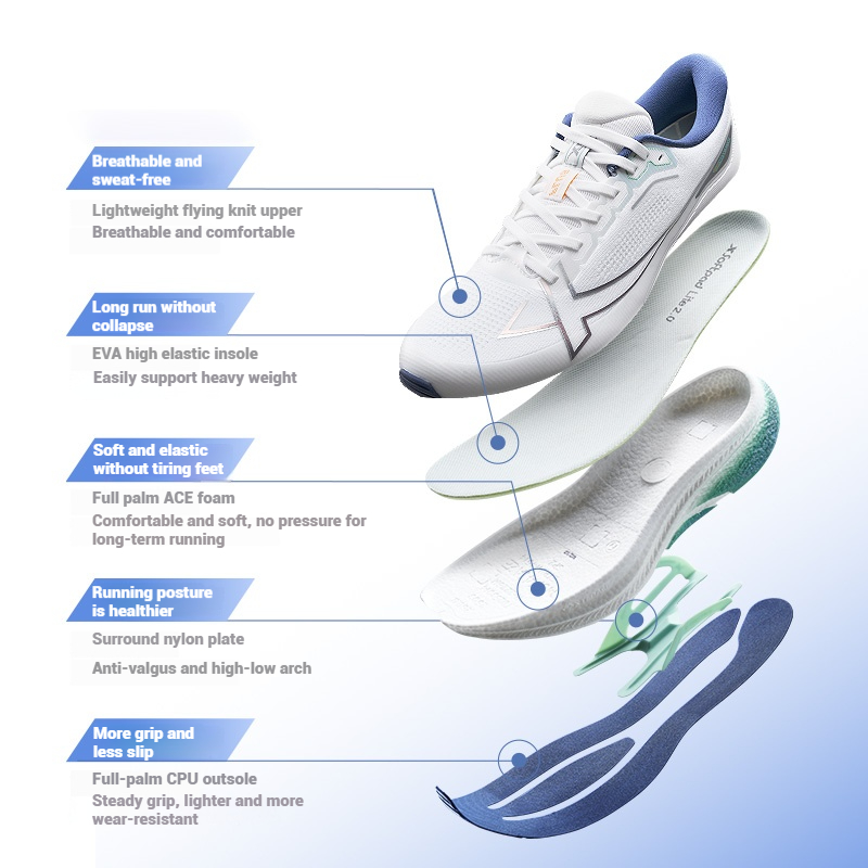 Xtep 2000km Plus Running Shoes - Reflective Night Running Shoes 评论和价格