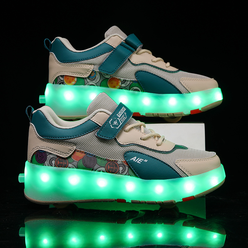 Youth Roller Shoes With 4 Whee - Running Shoes 评论和价格